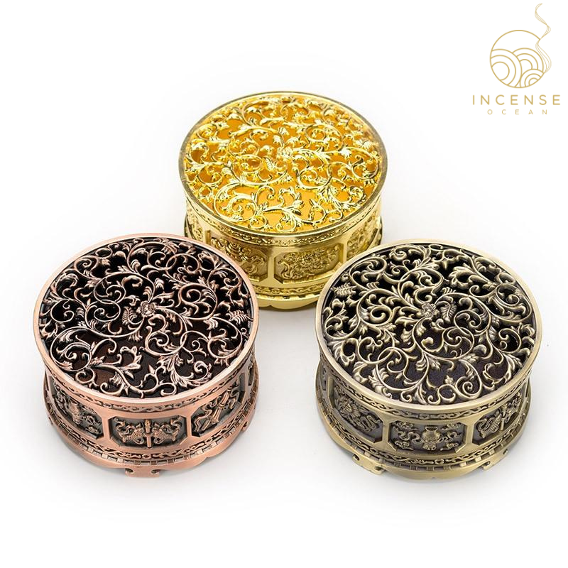 Nepalese Classic Metal Incense Holder incenseocean