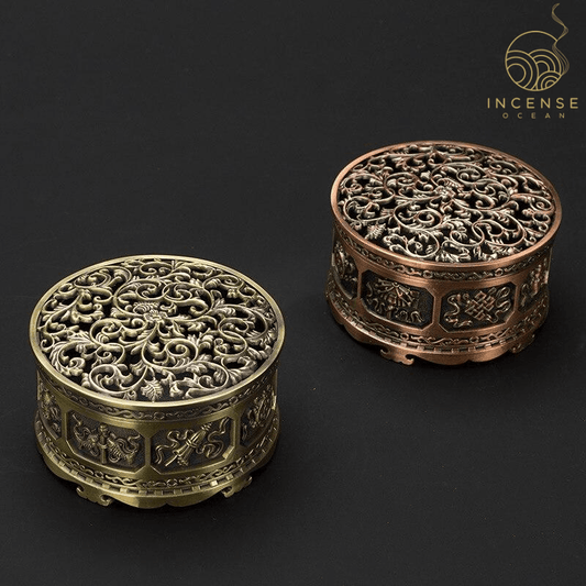 Nepalese Classic Metal Incense Holder incenseocean
