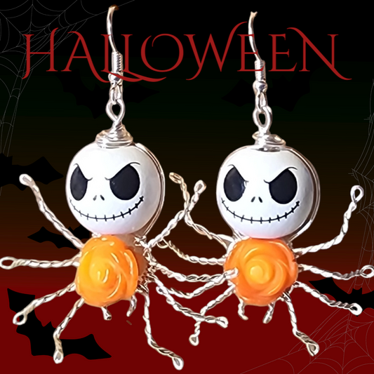 Jack Skellington Spider Earrings Bead From The Heart Creations