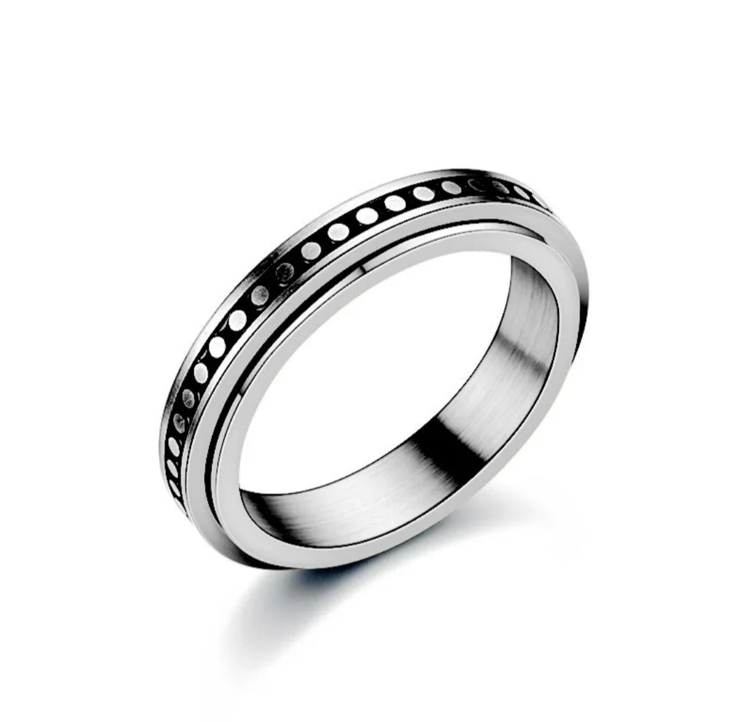 Stainless Steel Anxiety Spinner Ring