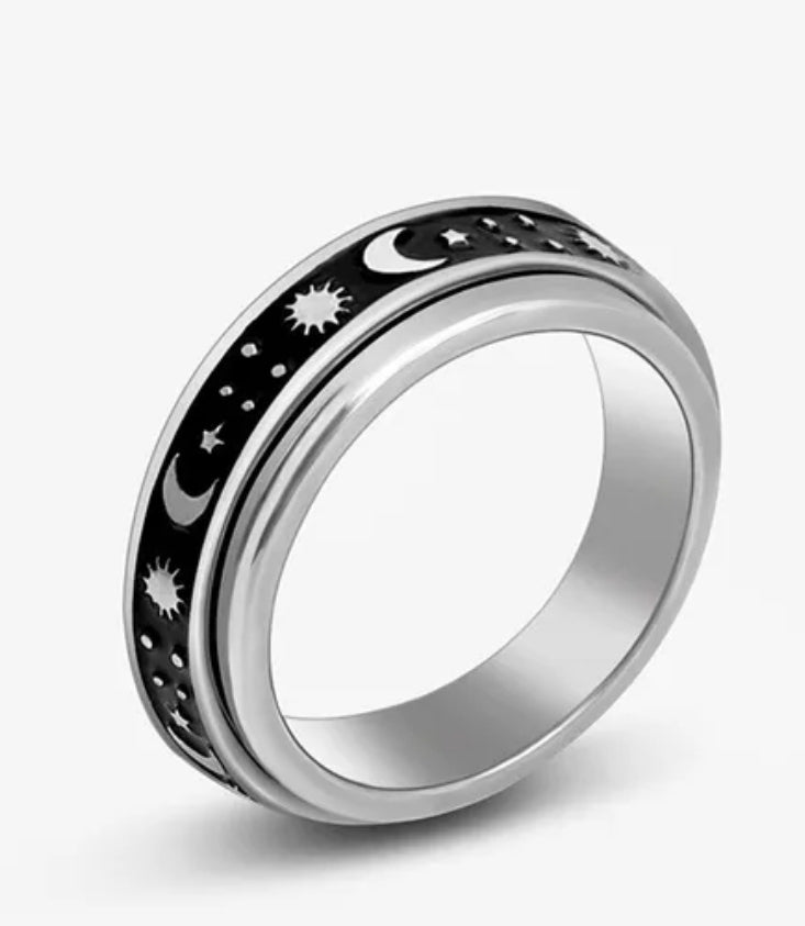 Stainless Steel Anxiety Spinner Ring