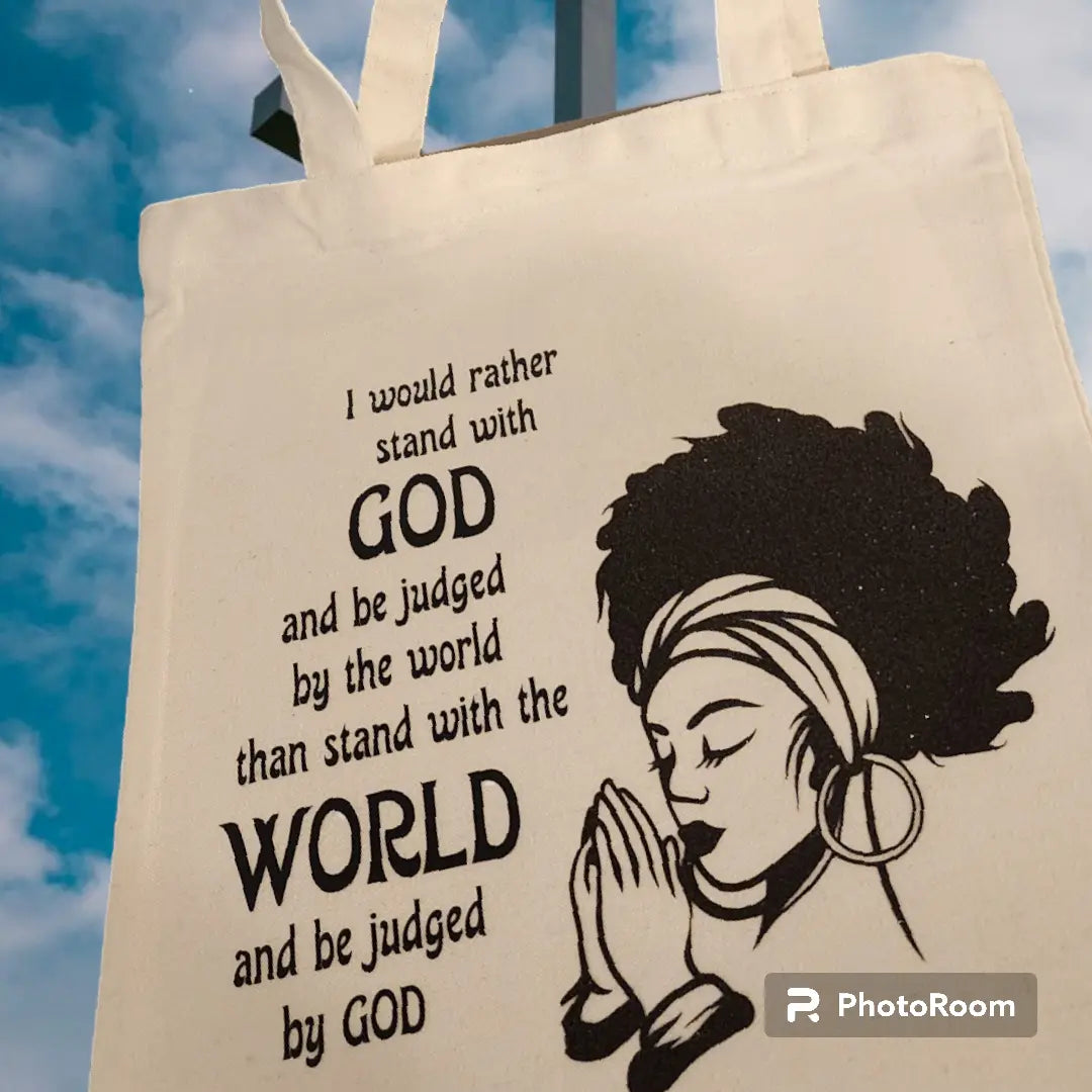 Stand With God Tote Bag Bead From The Heart Creations