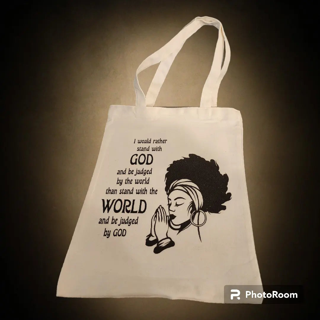 Stand With God Tote Bag Bead From The Heart Creations