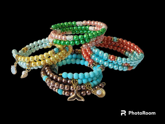 Summertime Wrap Bracelets - Bead From The Heart Creations