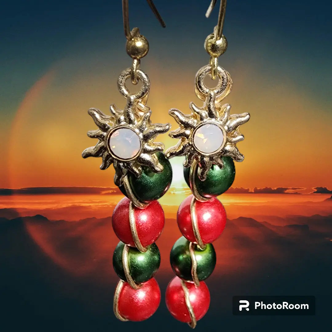 Sunshine Earrings Bead From The Heart Creations