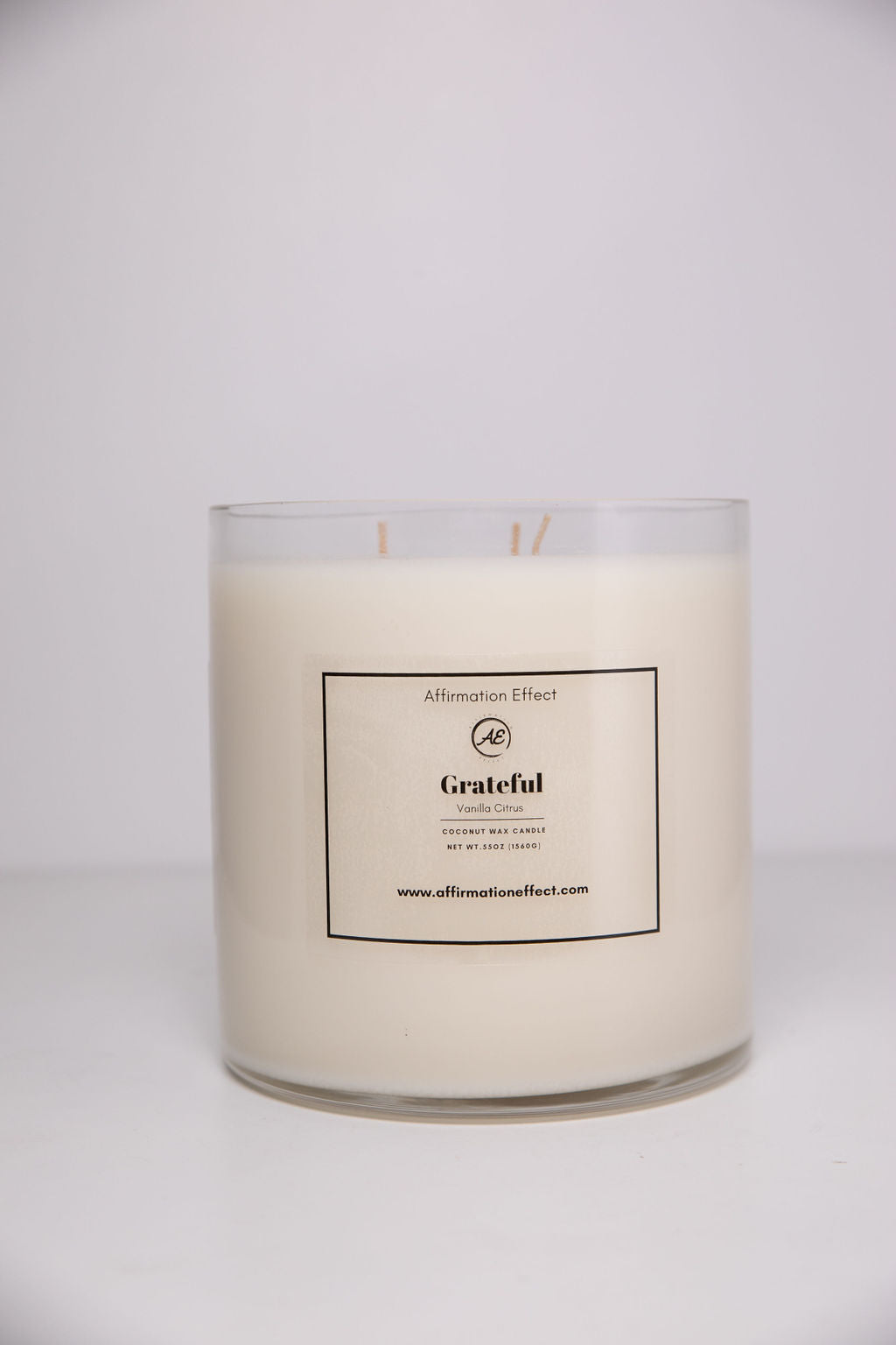Vanilla Citrus "Grateful" Affirmation Candle - 17.5 oz Affirmation Effect