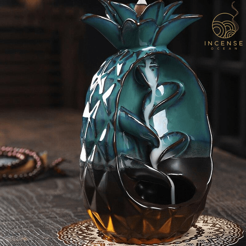 Pineapple Ceramic Incense Burner incenseocean