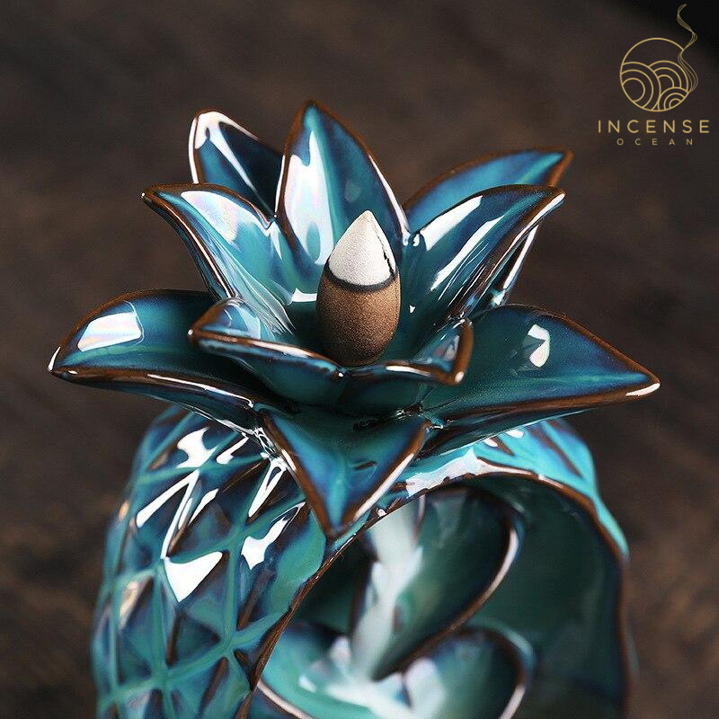 Pineapple Ceramic Incense Burner incenseocean