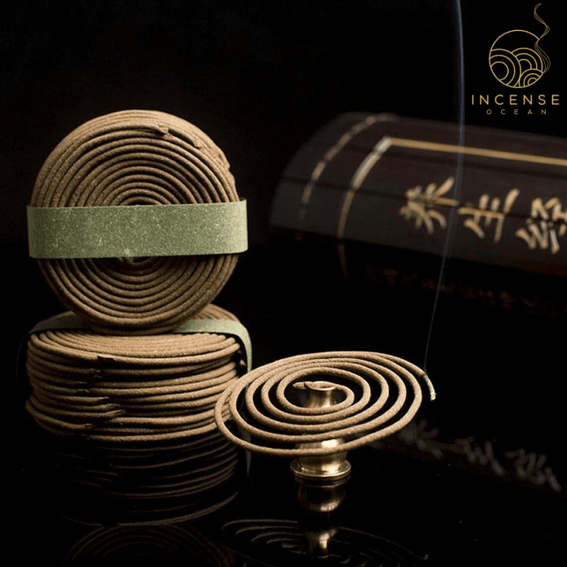 Natural Handmade Sandalwood Coils (48 box) incenseocean