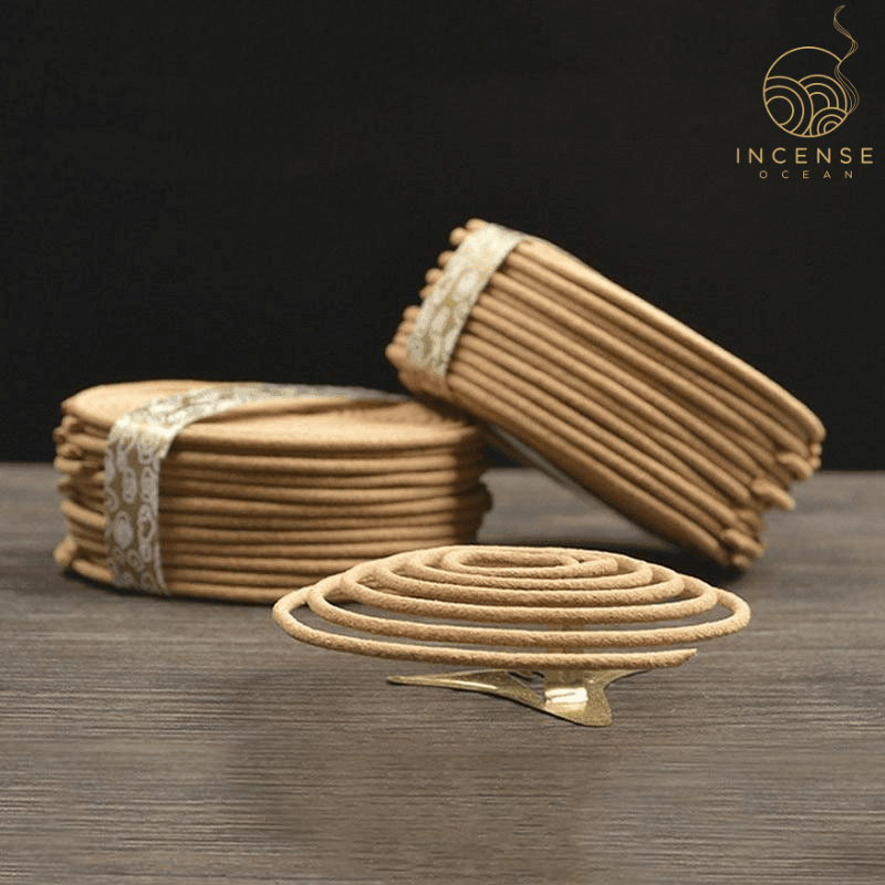 Natural Handmade Sandalwood Coils (48 box) incenseocean
