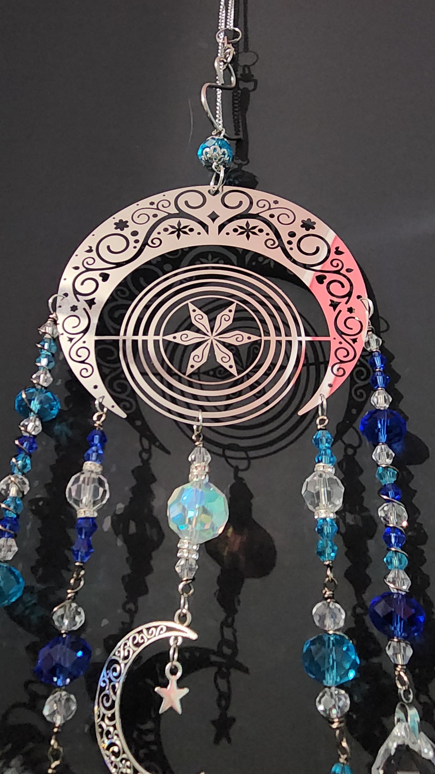 Celestial Moon Prism Suncatcher Bead From The Heart Creations
