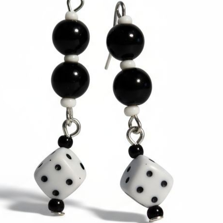 🎲 Lucky Roll Dice Earrings Bead From The Heart Creations
