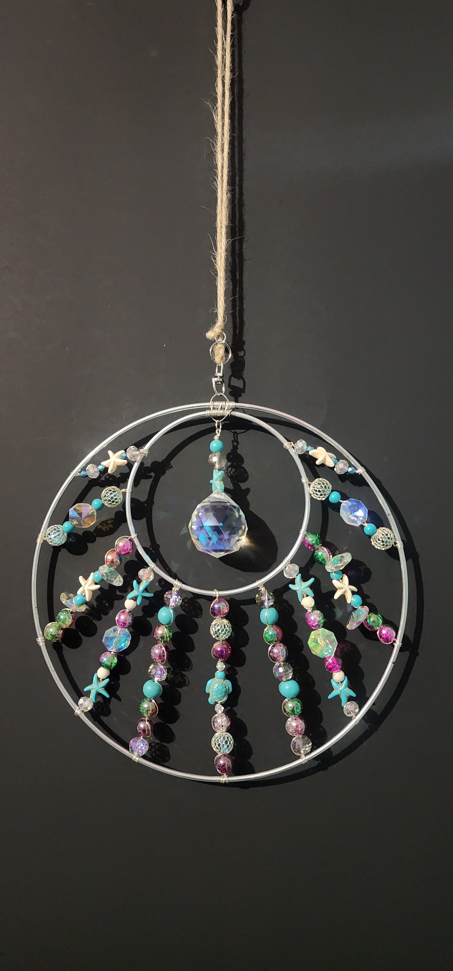 Ocean-inspired Suncatcher Bead From The Heart Creations