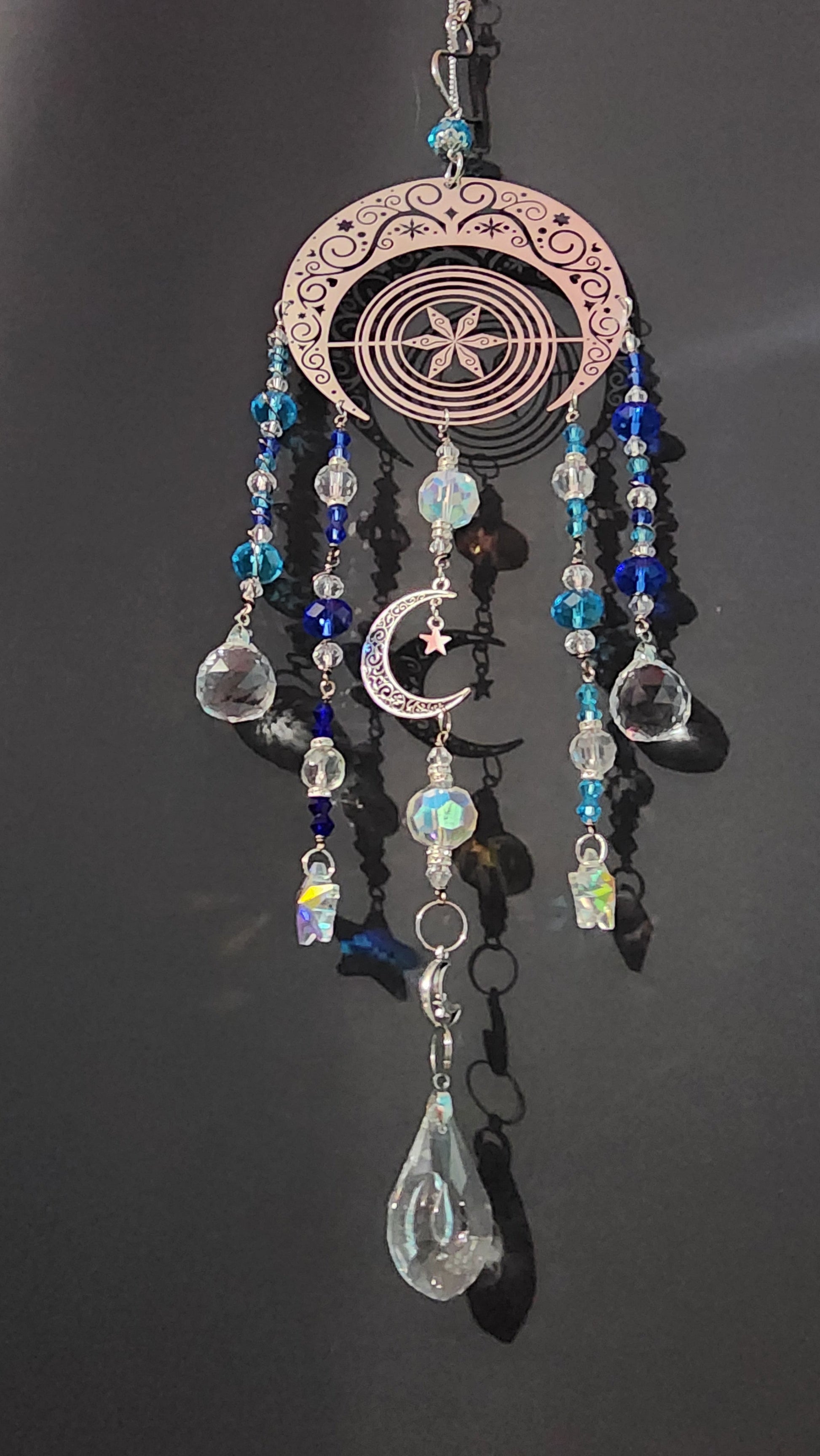Celestial Moon Prism Suncatcher Bead From The Heart Creations