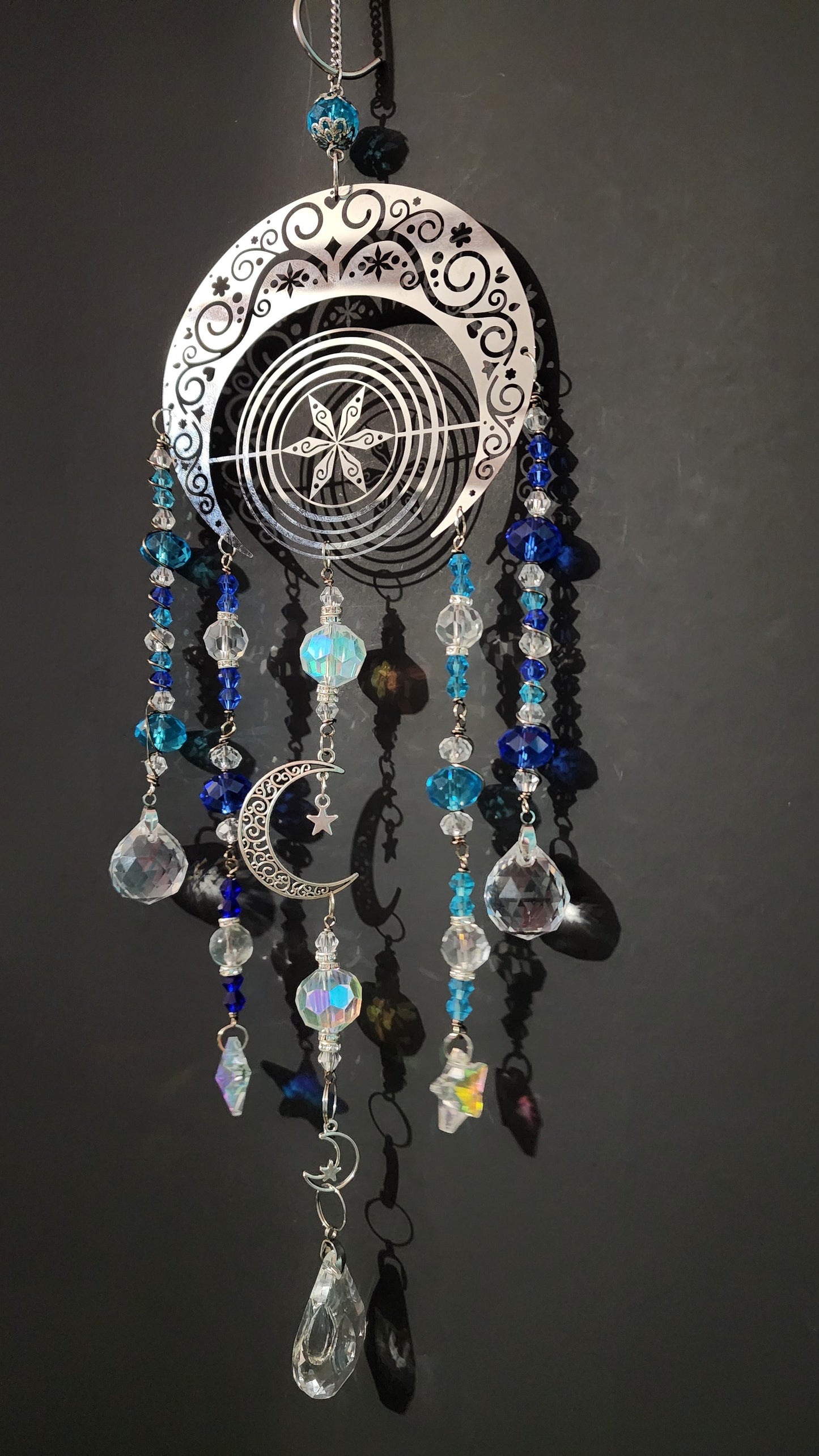 Celestial Moon Prism Suncatcher Bead From The Heart Creations