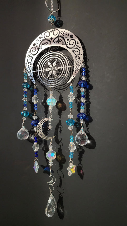 Celestial Moon Prism Suncatcher Bead From The Heart Creations